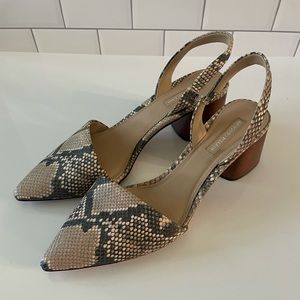 Antonio Melani slingback snakeskin heels 9